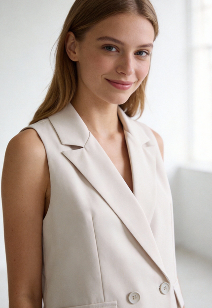 Gilet de tailleur sans manches