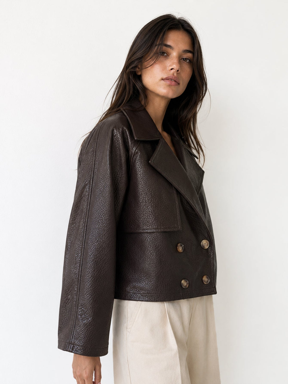 Veste courte similicuir