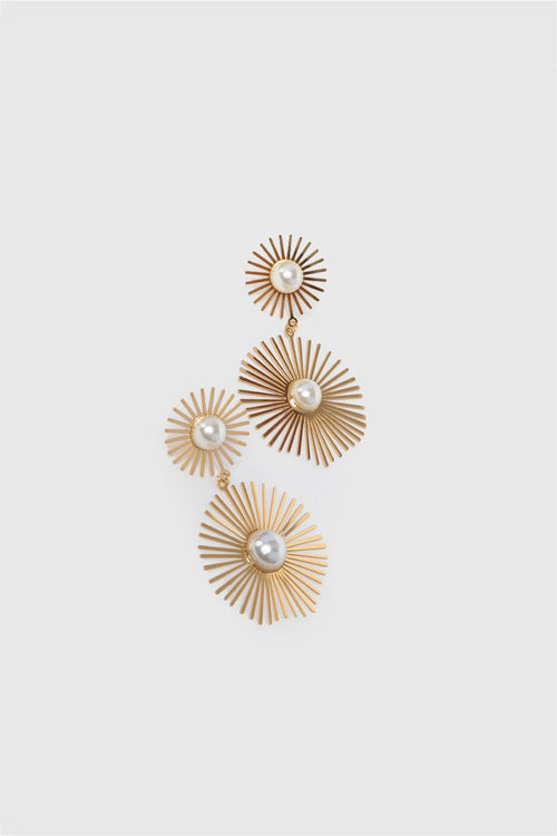 Boucles d'oreilles pendantes Soleil