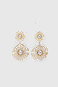 Boucles d'oreilles pendantes Soleil