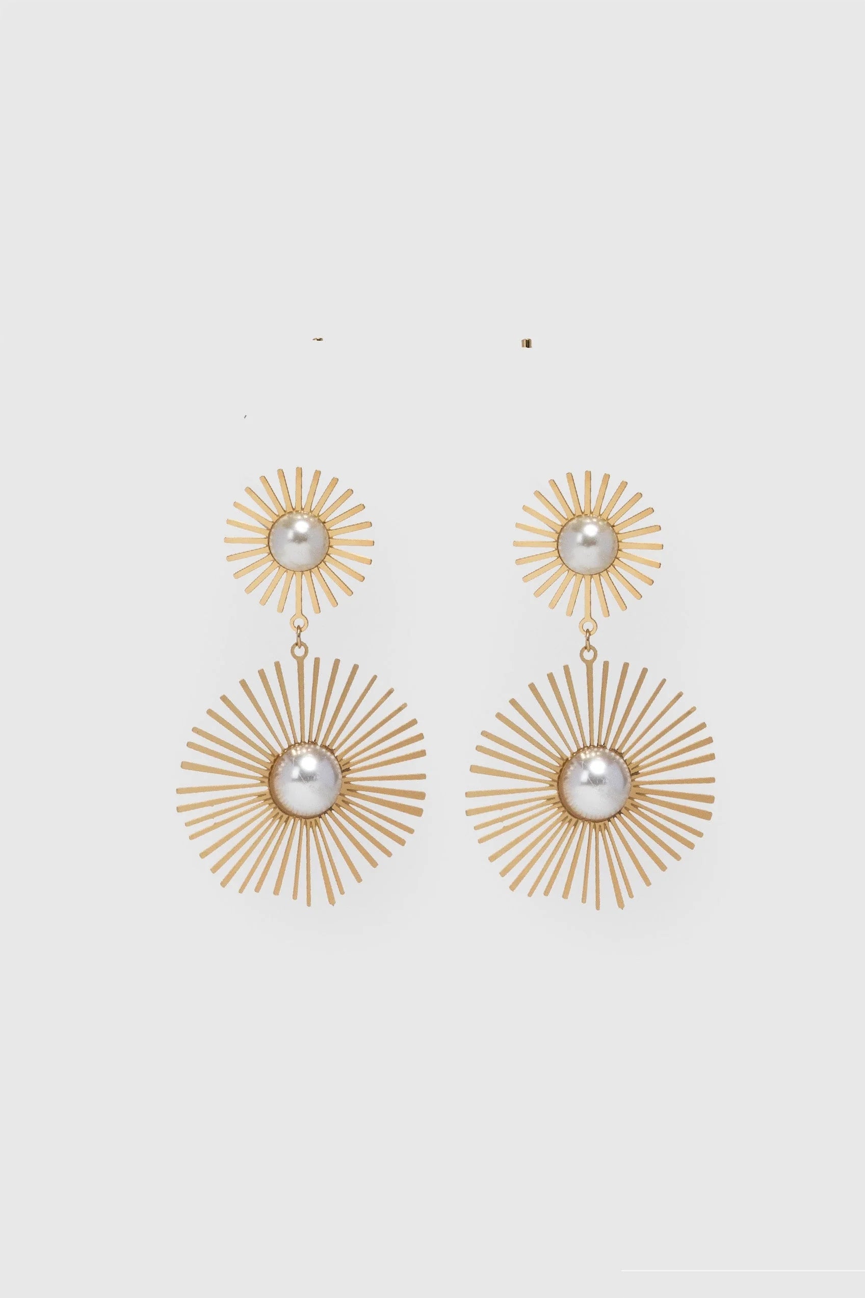Boucles d'oreilles pendantes Soleil