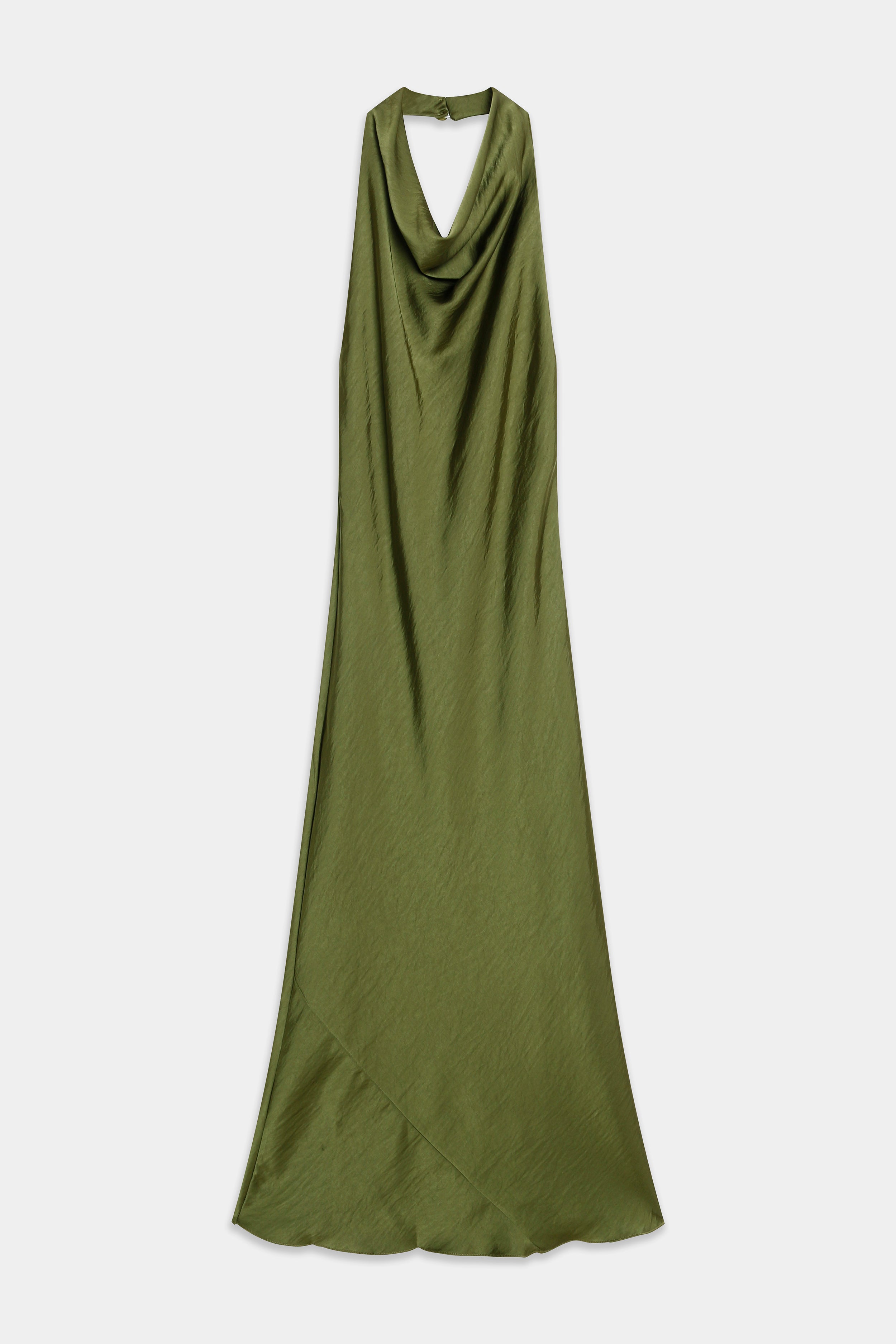 Robe dos nu satiné